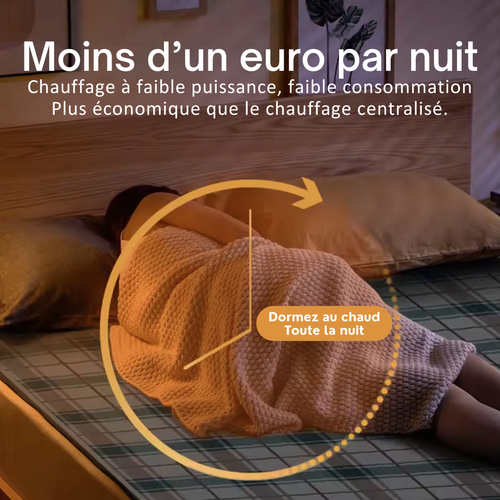 Couvre lit chauffant XXL : Pour un lit bien chaud