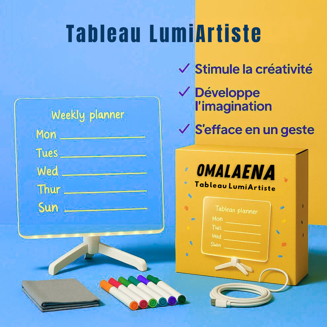 Tableau LumiArtiste, Faites briller leur créativité