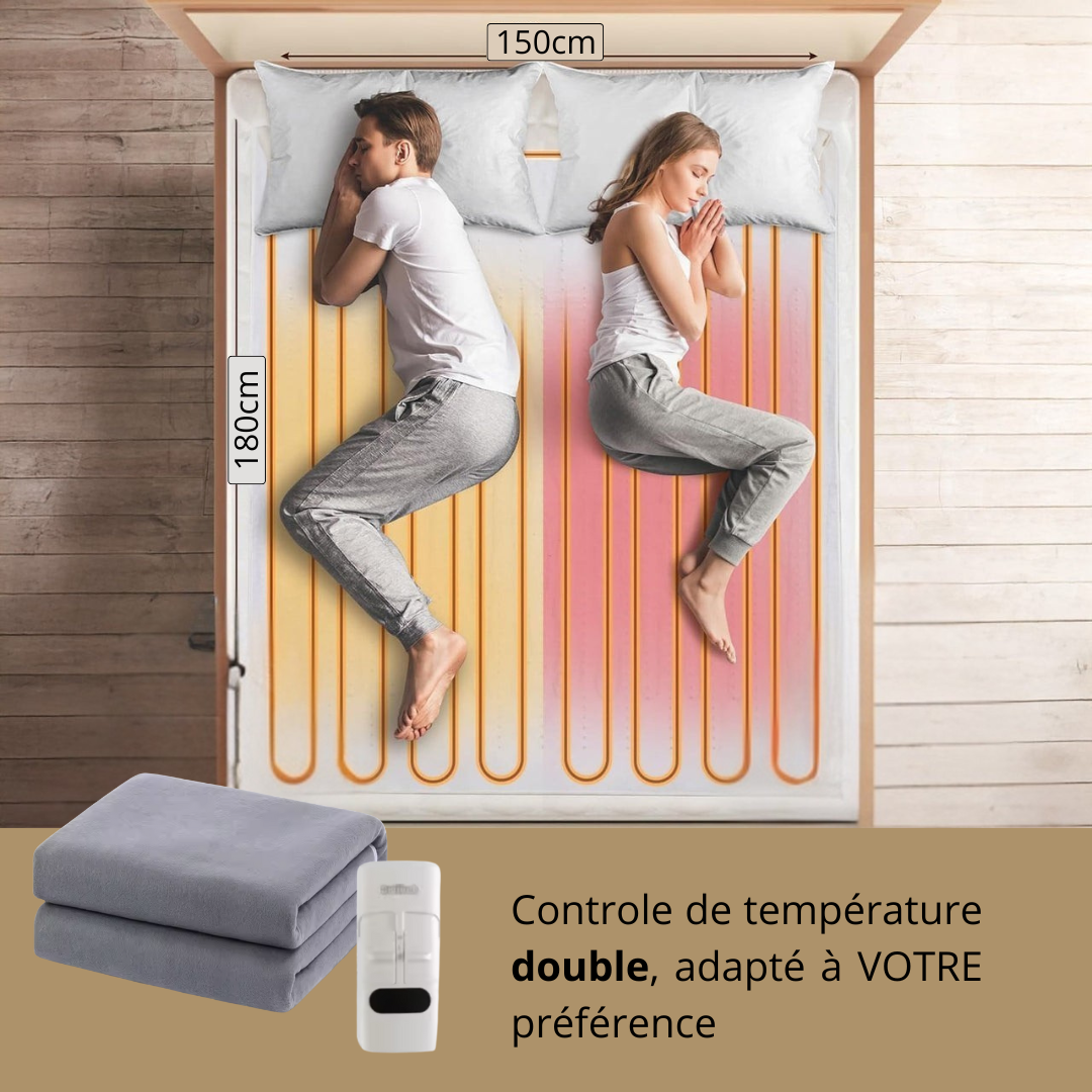 Couvre lit chauffant XXL : Pour un lit bien chaud