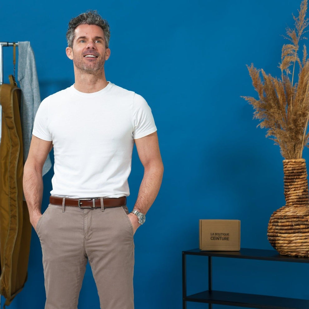 Ceinture intelligente et sans trous, boucle automatique, modèle Winston