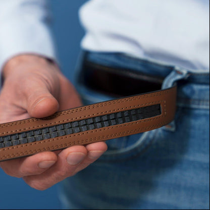 Ceinture intelligente et sans trous, boucle automatique, modèle Winston