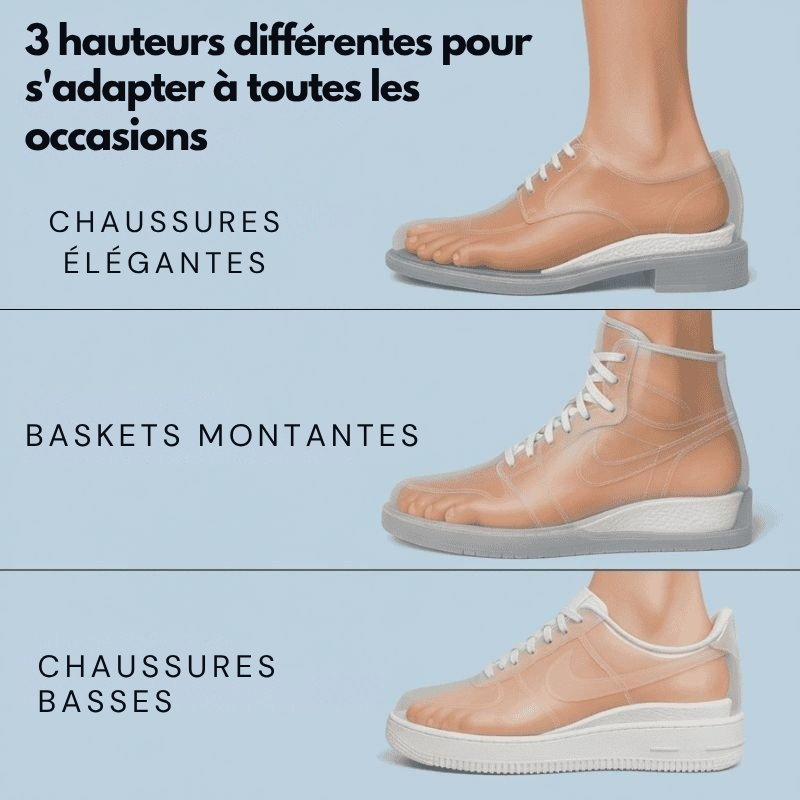 Semelles orthopédiques Rehaussantes Omalaena 3.0