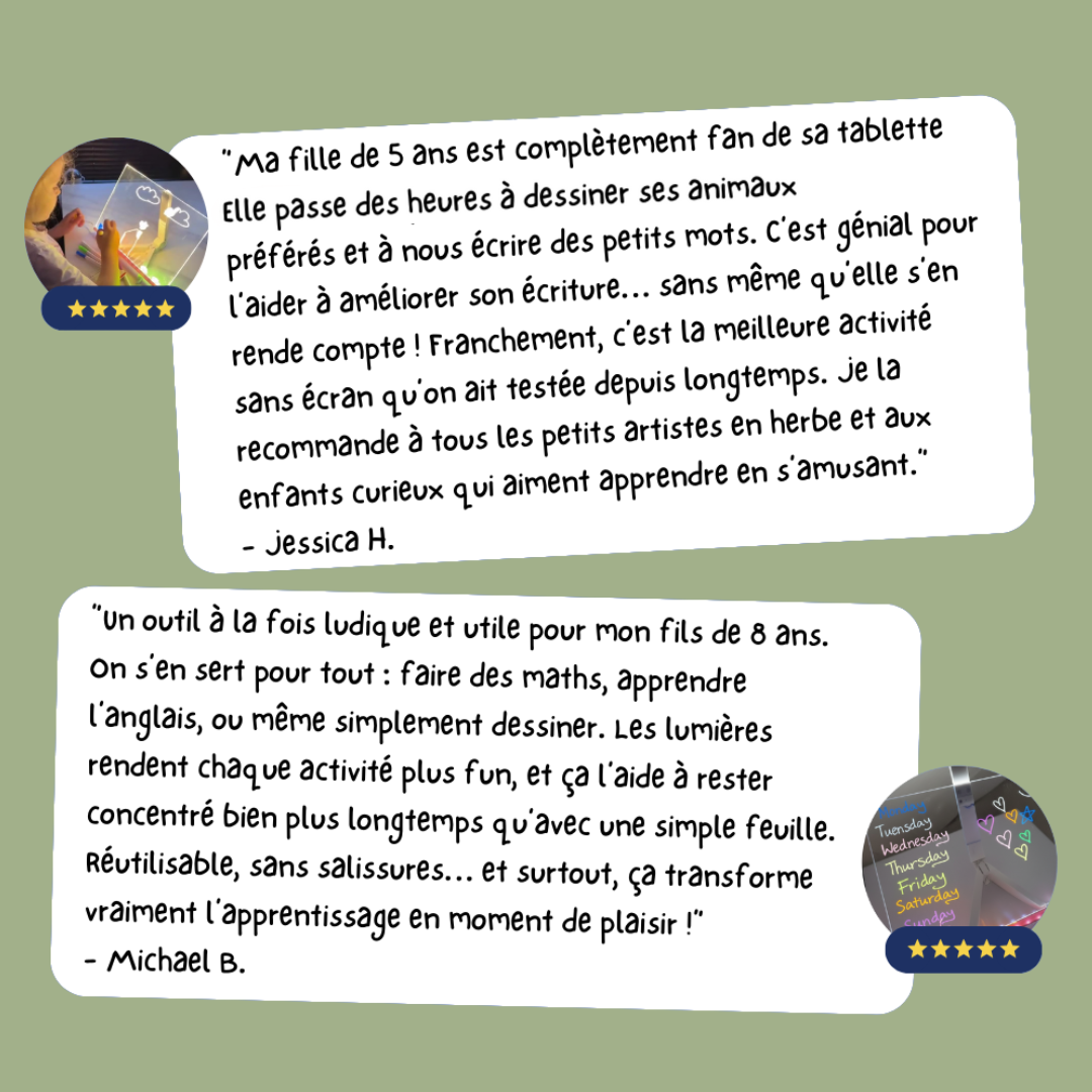 Tableau LumiArtiste™ - Faites briller leur créativité