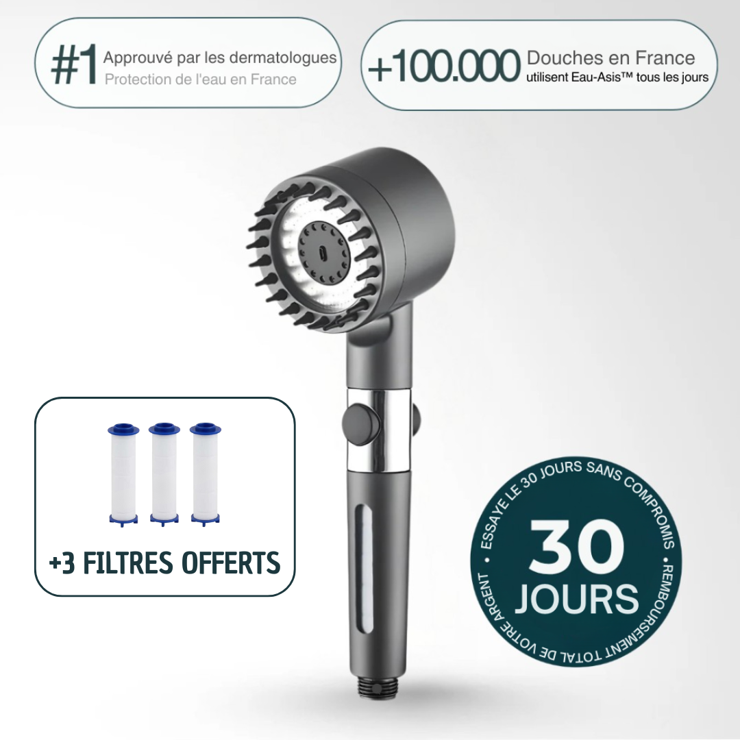 Eau-Asis™: Préservez votre peau, vos cheveux et votre santé des catastrophes